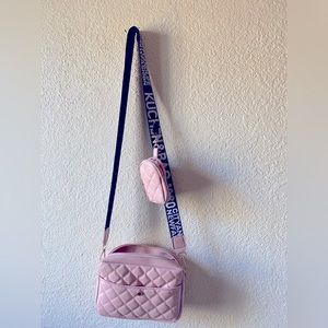 Shein pink cross body purse